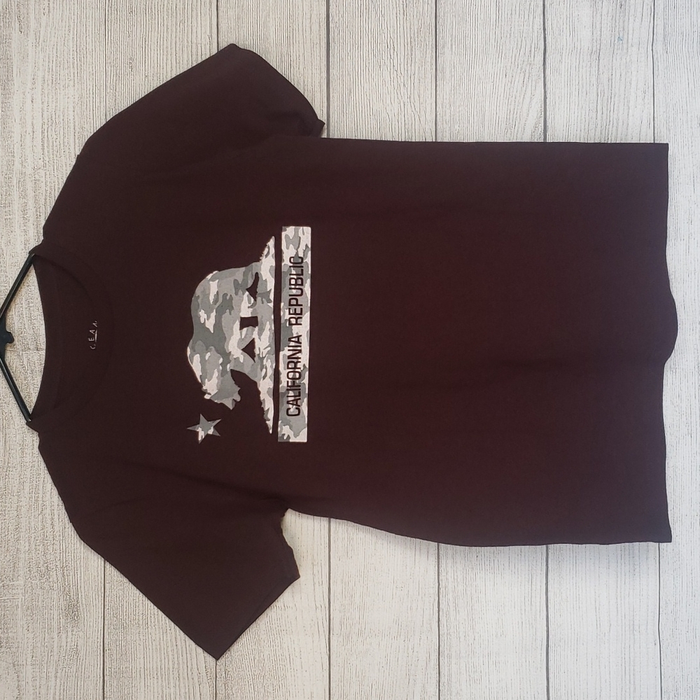 Ocean current California flag tee